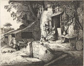 ADRIAEN VAN OSTADE Three etchings.